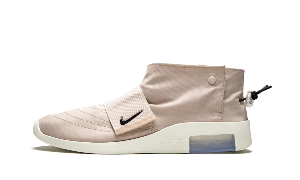 Overkicks - Nike Air Fear Of God Moccasin Particle Beige (AT8086-200) - vista lateral