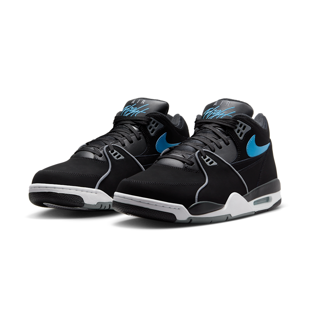 Overkicks - Nike Air Flight 89 Black Noise Aqua (HF0102-001) - vista trasera