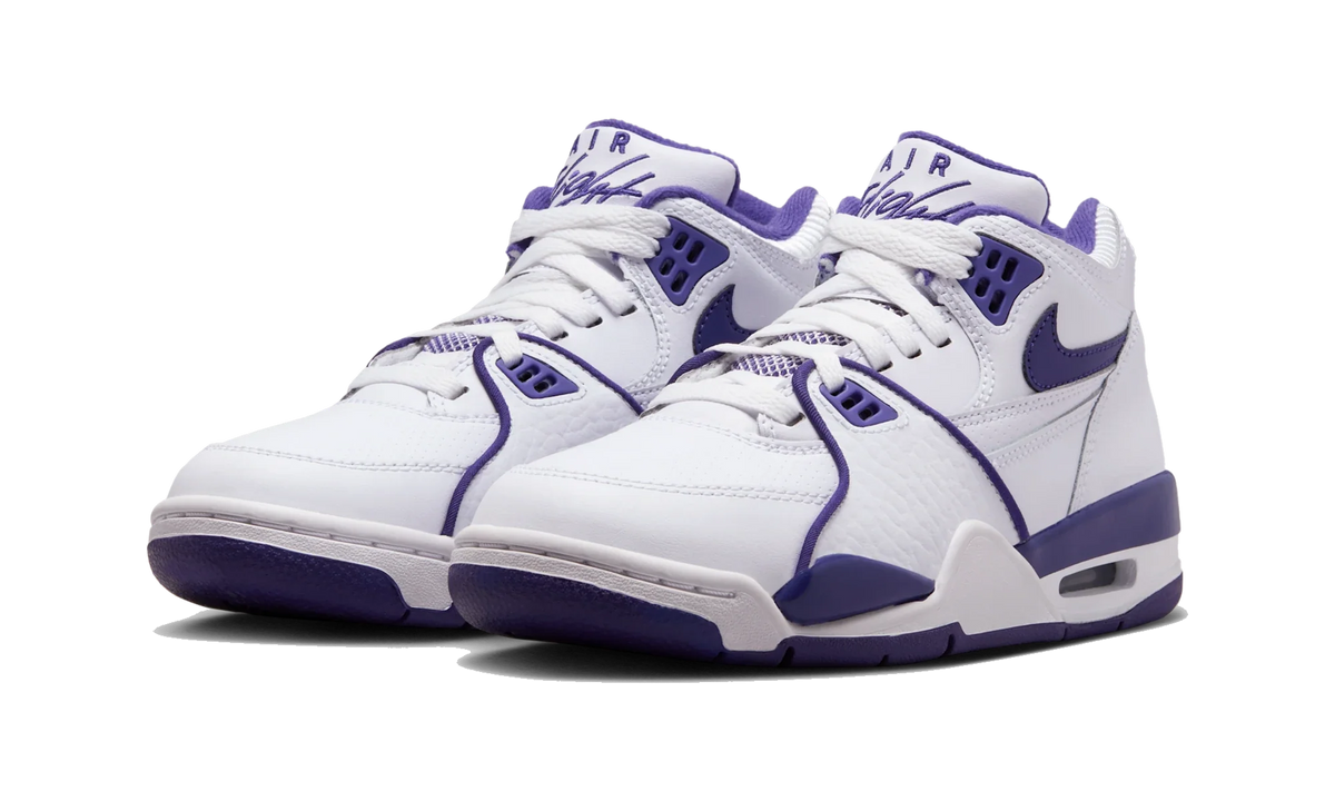 Overkicks - Nike Air Flight '89 White Court Purple (GS) (HF0406-105) - imagen 2