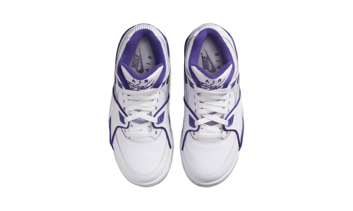 Overkicks - Nike Air Flight '89 White Court Purple (GS) (HF0406-105) - imagen 5
