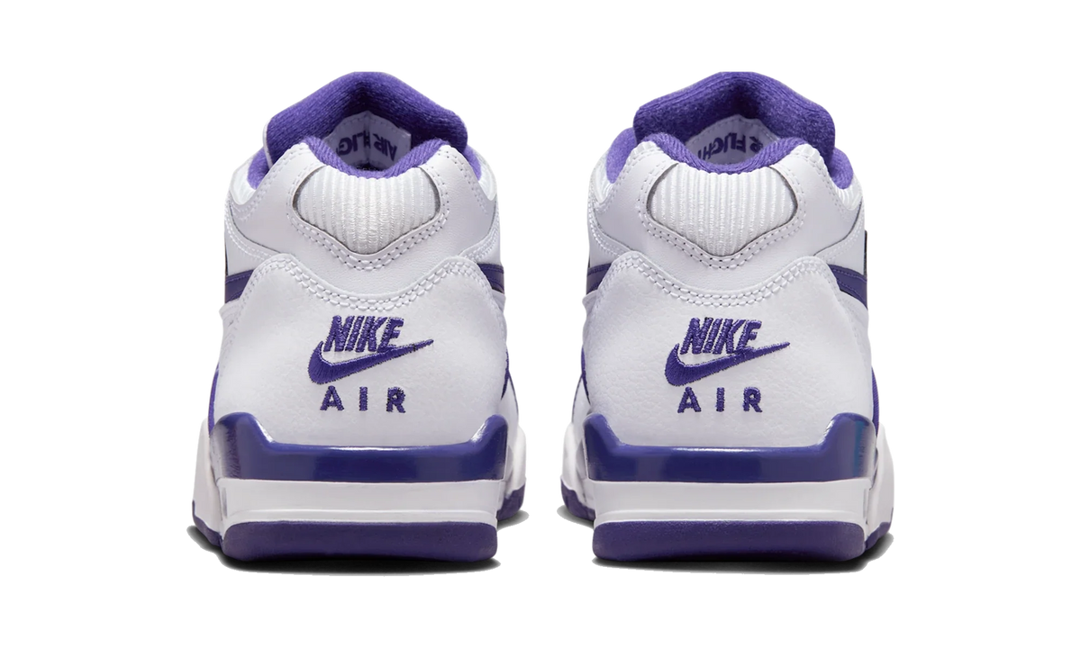 Overkicks - Nike Air Flight '89 White Court Purple (GS) (HF0406-105) - imagen 6