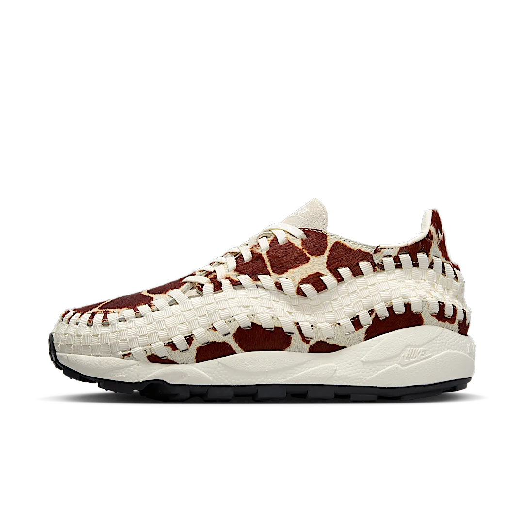 Overkicks - Nike Air Footscape Woven Cow Print (Womens) (FB1959-100) - vista lateral