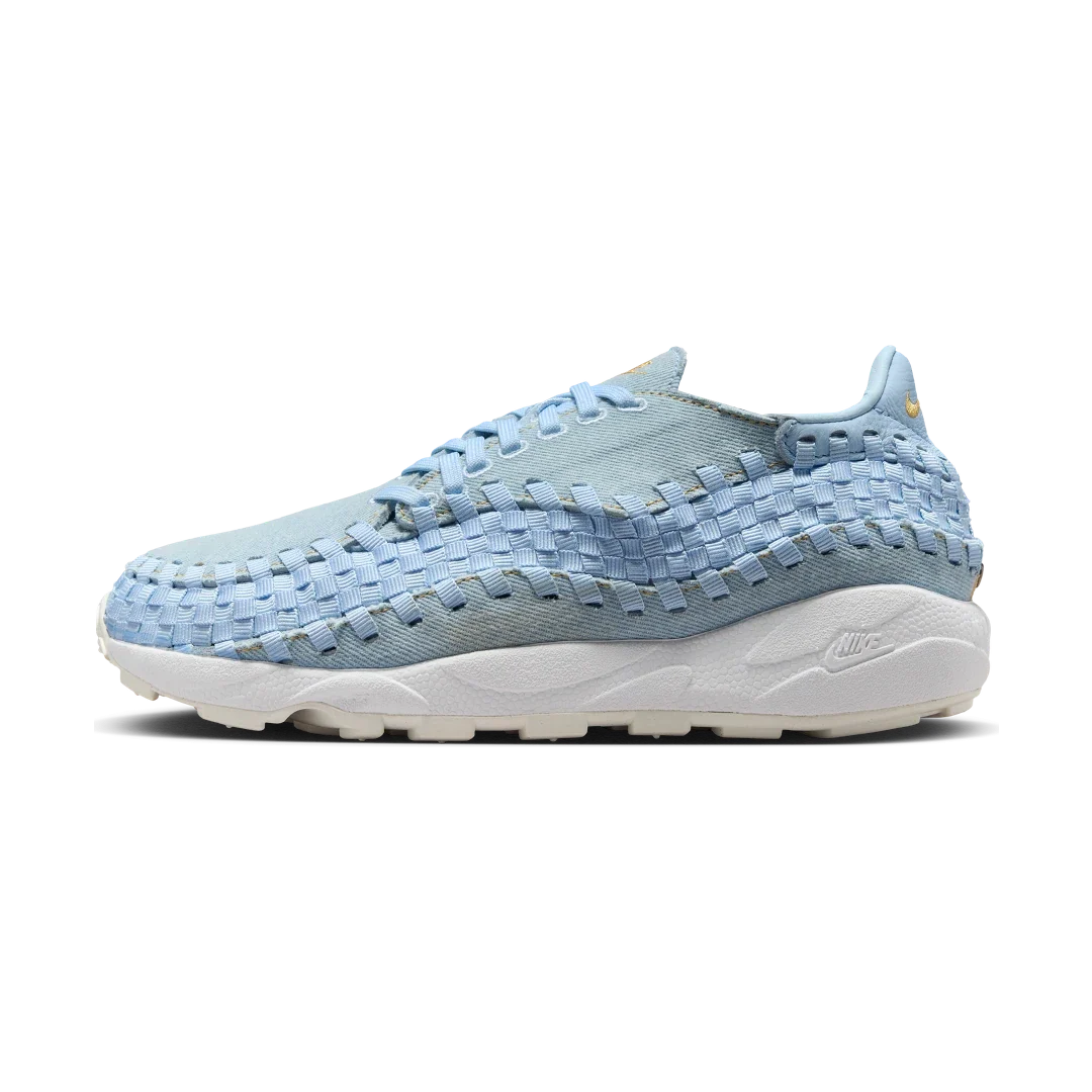 Overkicks - Nike Air Footscape Woven Washed Denim Ice Blue (Womens) (FV6103-400) - vista lateral