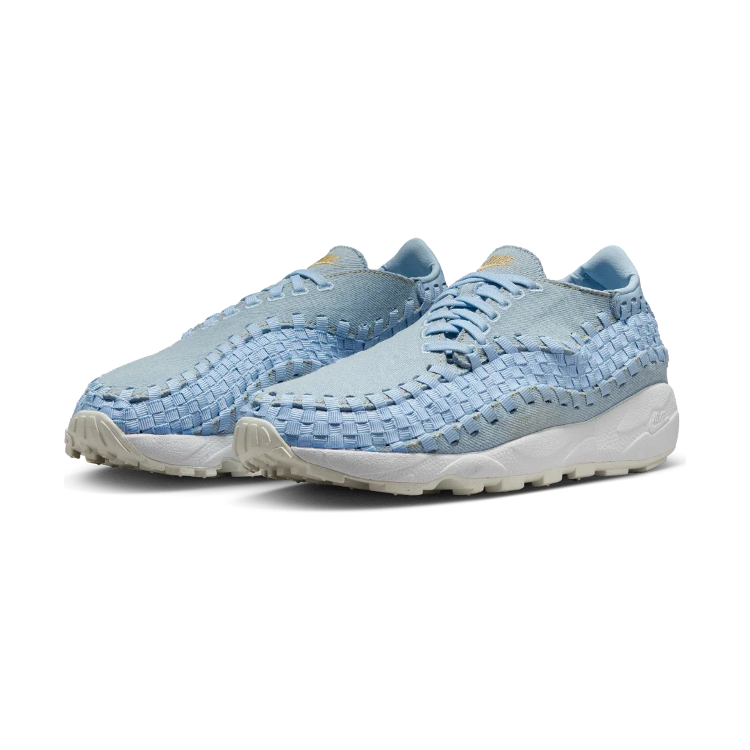 Overkicks - Nike Air Footscape Woven Washed Denim Ice Blue (Womens) (FV6103-400) - vista trasera