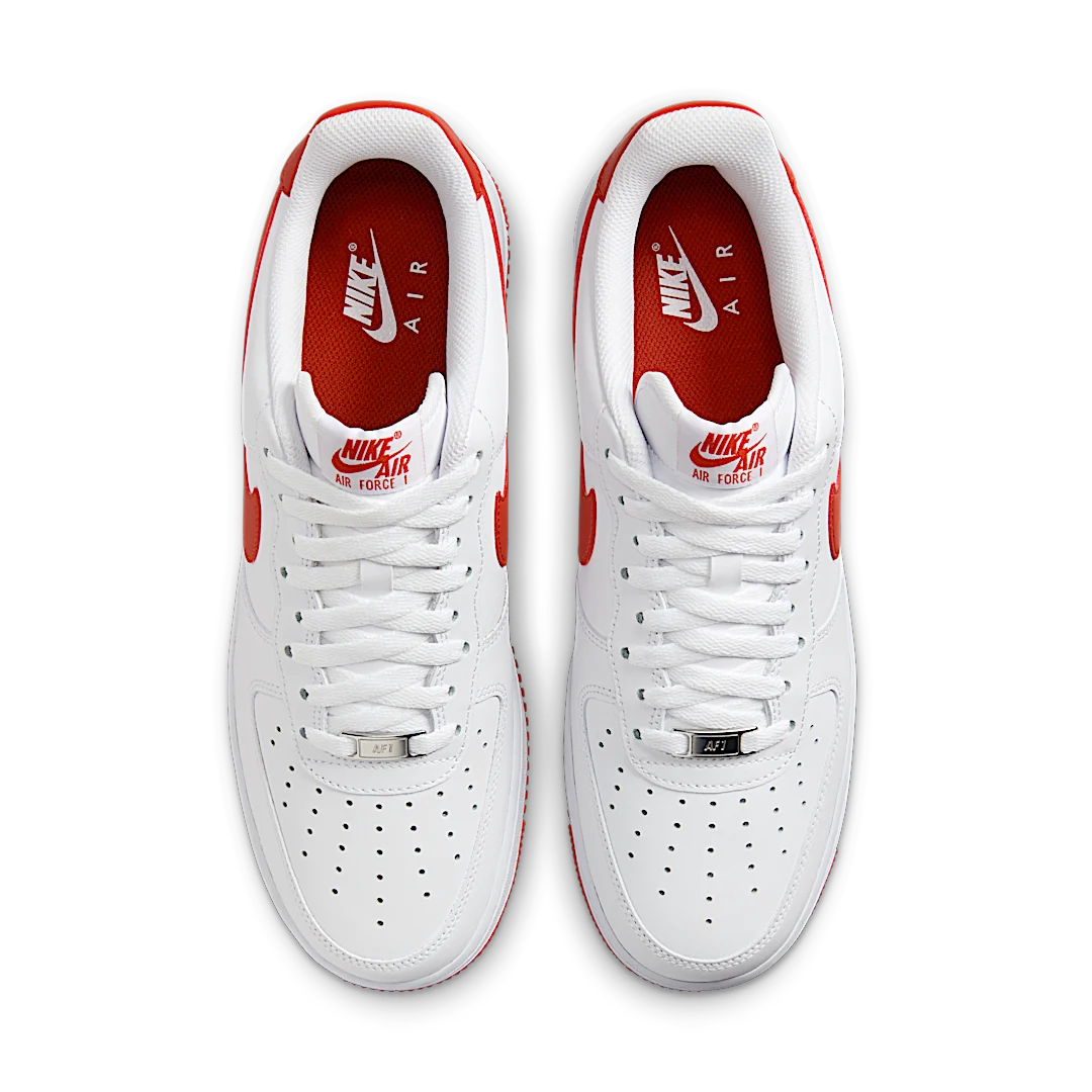 Overkicks - Nike Air Force 1 07 Dragon Red (FJ4146-106) - par completo