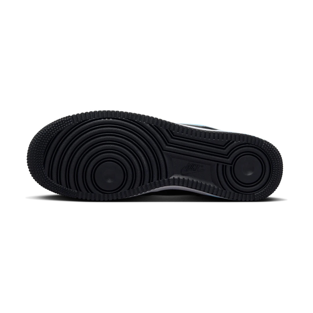 Overkicks - Nike Air Force 1 07 Low Black University Blue (HF3839-001) - detalle suela
