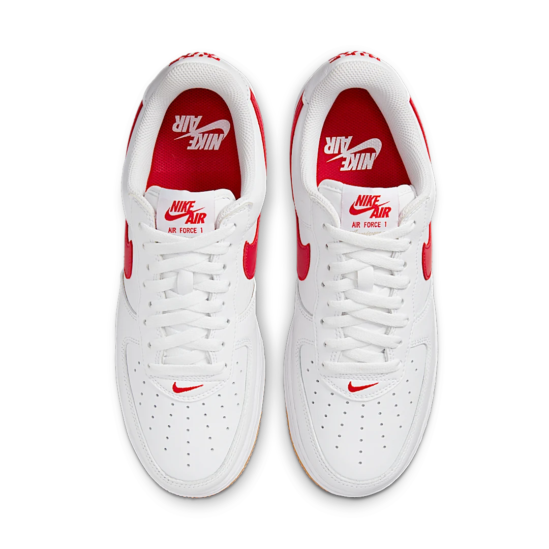 Overkicks - Nike Air Force 1 07 Low Color of the Month University Red Gum (DJ3911-102) - par completo