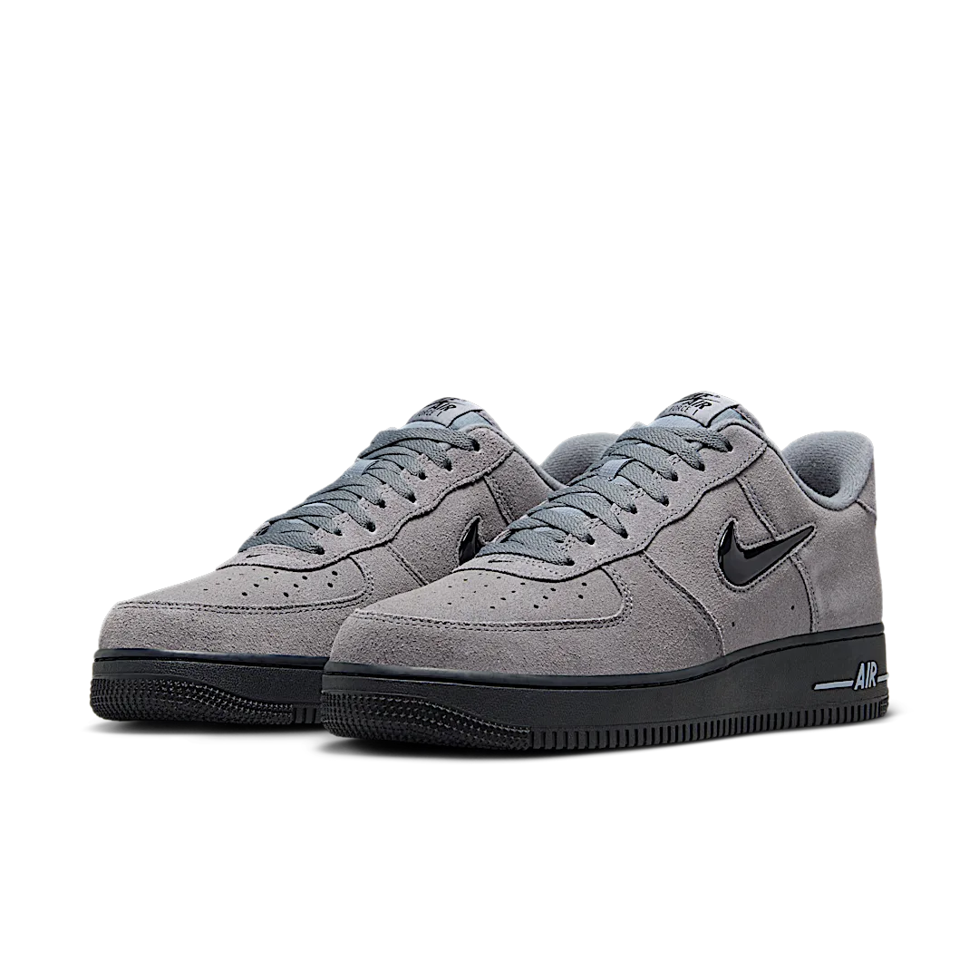 Overkicks - Nike Air Force 1 07 Low Jewel Cool Grey Black (HQ3827-001) - vista trasera