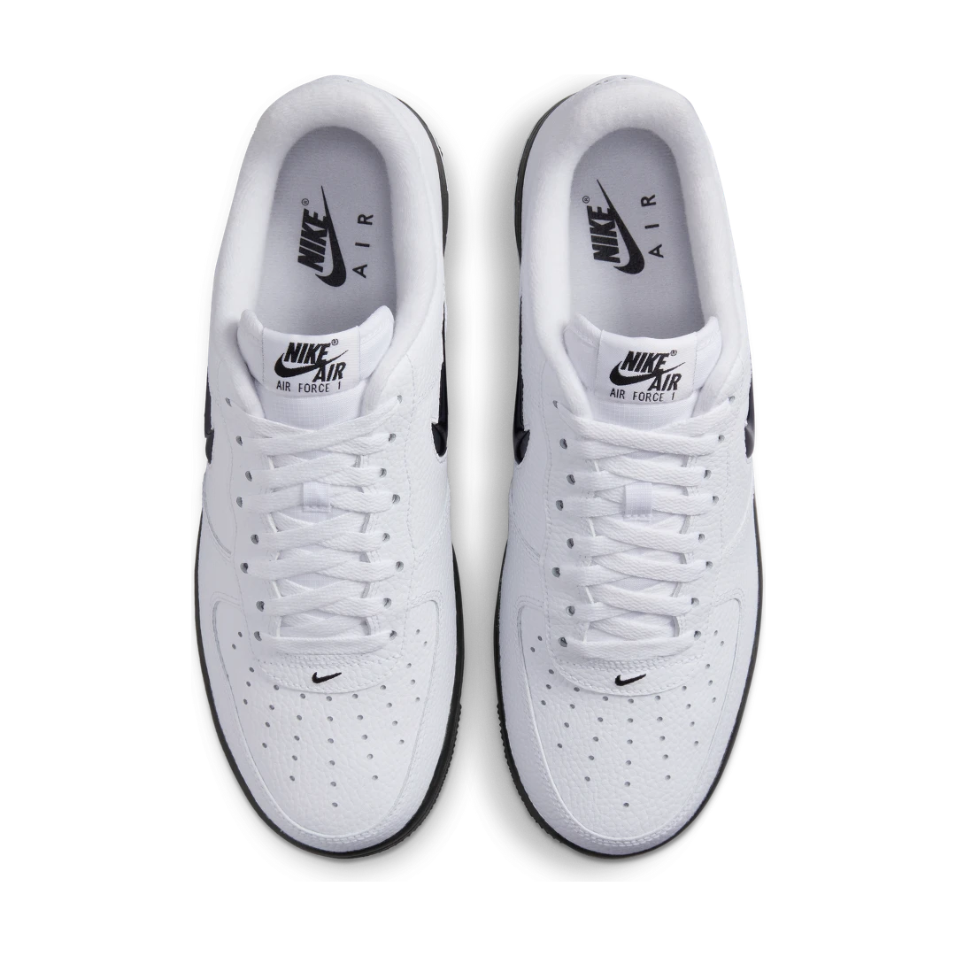 Overkicks - Nike Air Force 1 07 Low Jewel White Black (HQ3826-100) - par completo