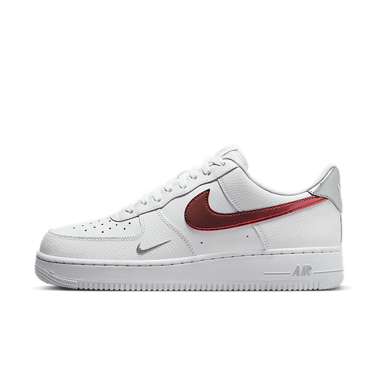 Overkicks - Nike Air Force 1 07 Low White Picante Red (FD0654-100) - vista lateral