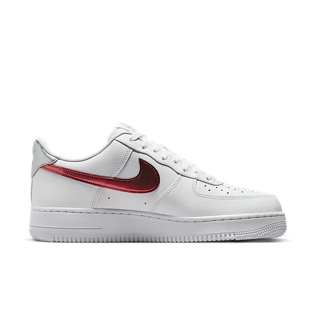 Overkicks - Nike Air Force 1 07 Low White Picante Red (FD0654-100) - par completo
