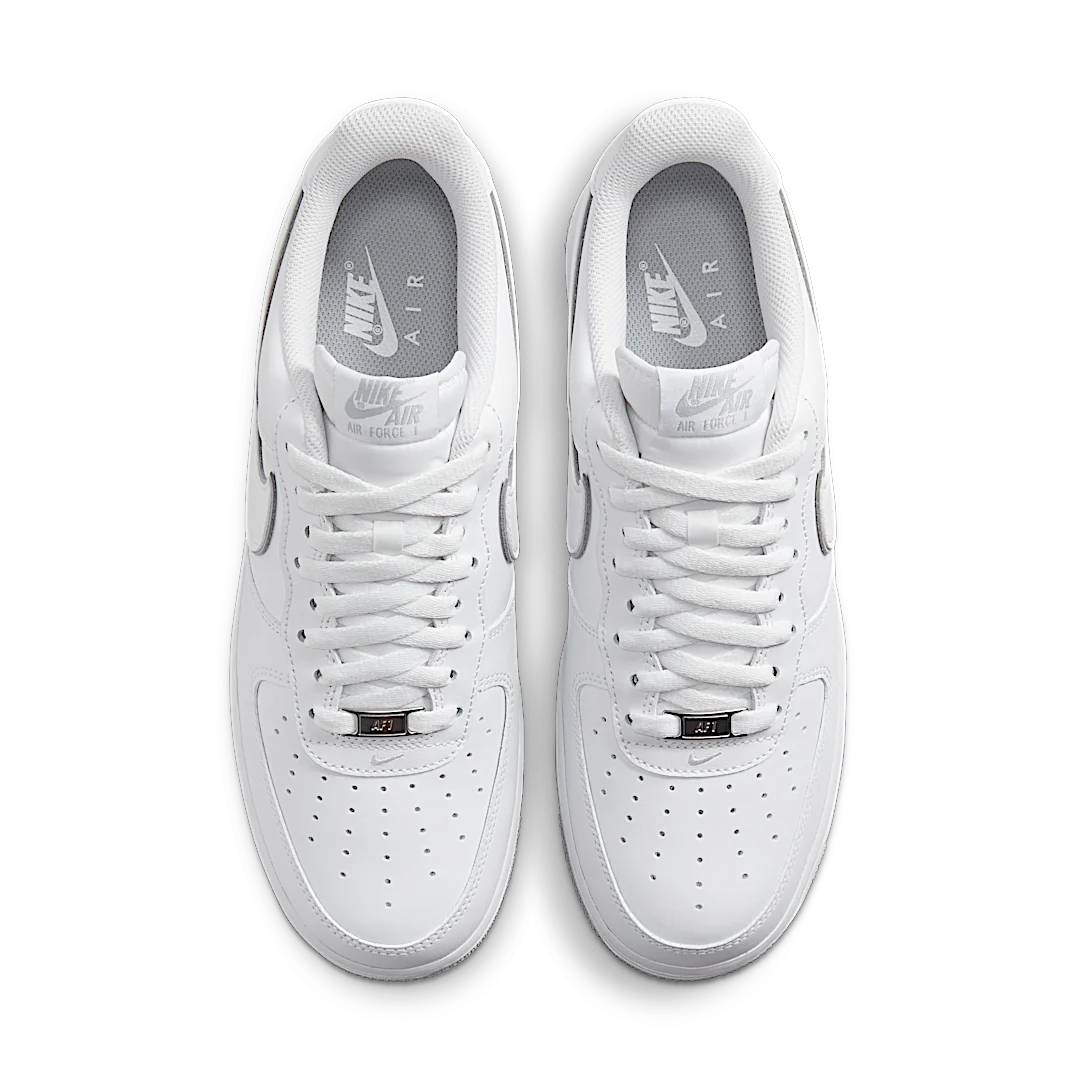 Overkicks - Nike Air Force 1 07 Low White Wolf Grey Sole (DV0788-100) - vista trasera