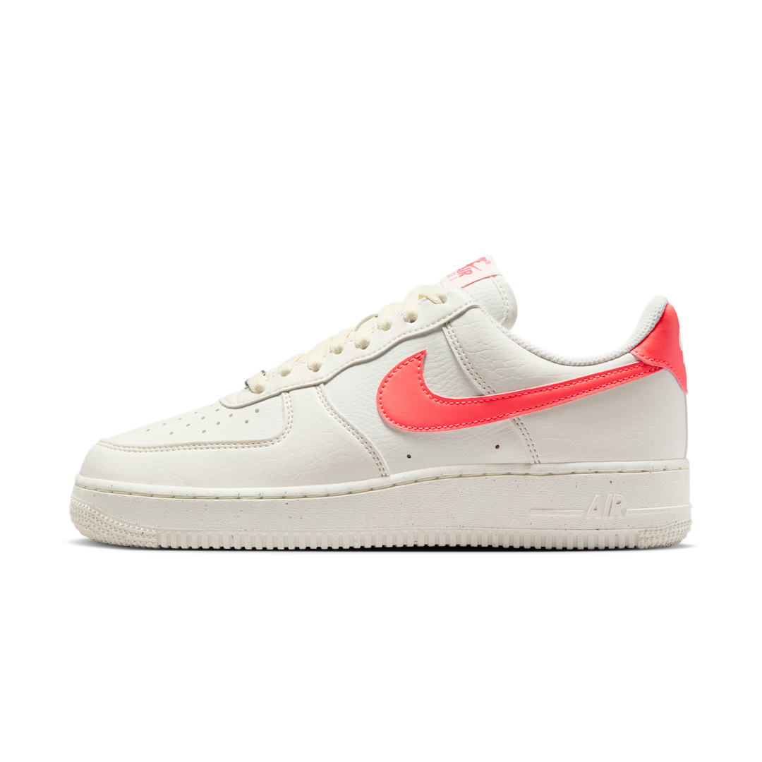 Overkicks - Nike Air Force 1 07 Next Nature Sail Hot Lava (DV3808-110) - vista lateral