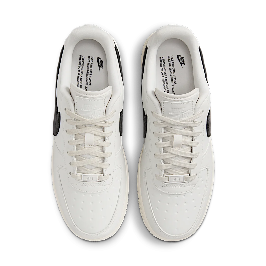Overkicks - Nike Air Force 1 07 Quilted Swoosh Phantom Black (FV1182-001) - par completo