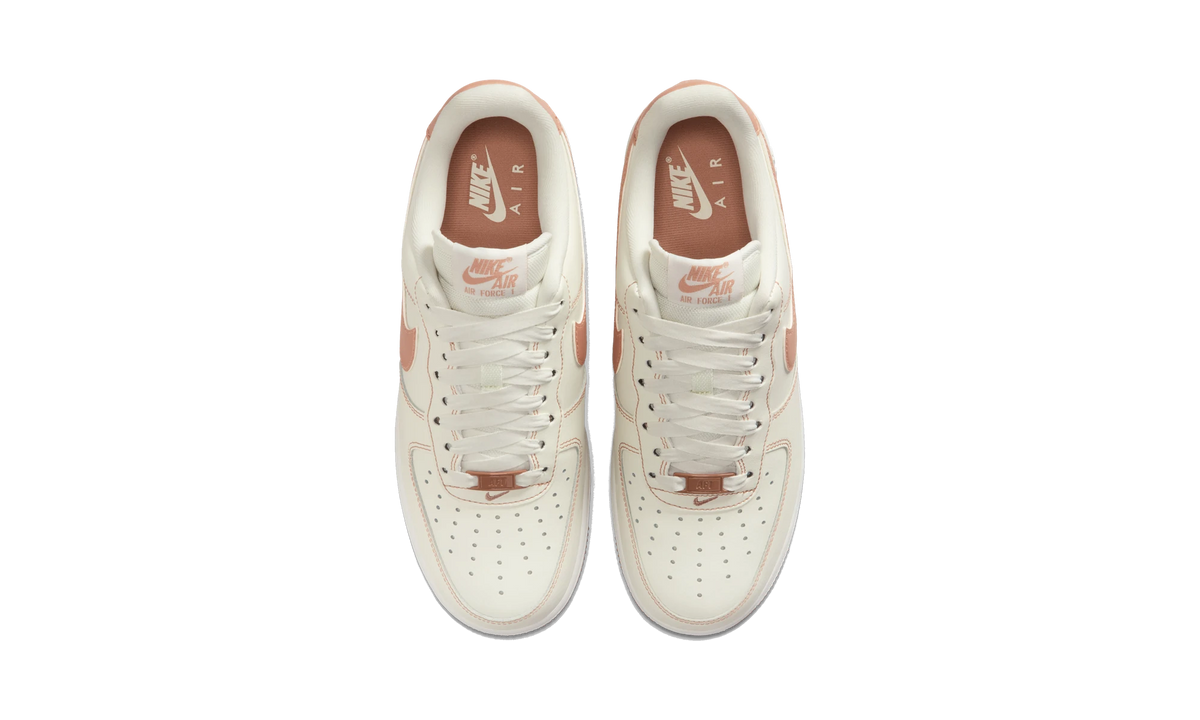 Overkicks - Nike Air Force 1 07 Sail Rose Gold (IQ9428-133) - vista superior