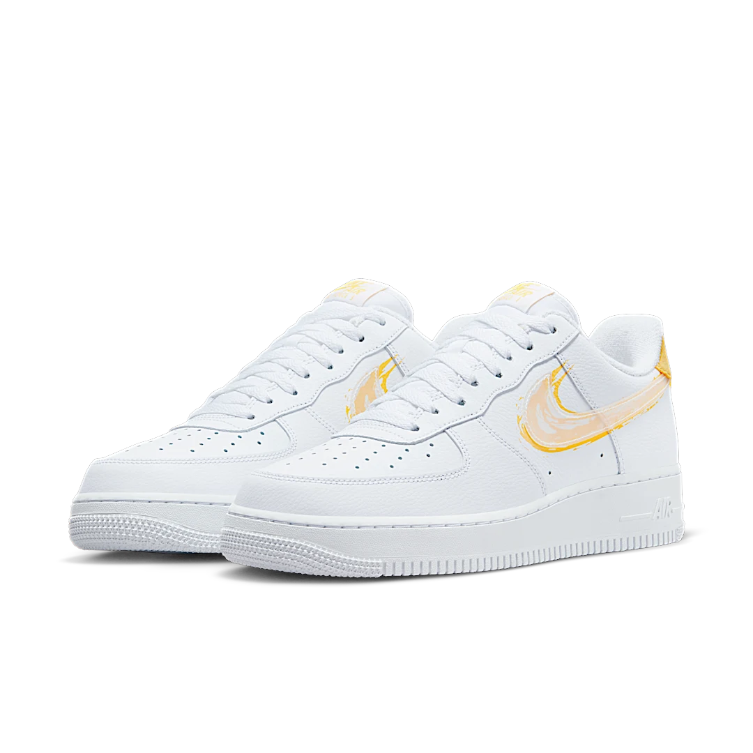 Overkicks - Nike Air Force 1 07 White Solar Flare (DX2646-100) - vista trasera