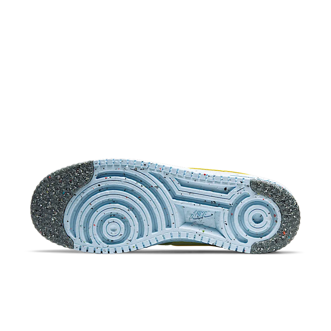 Overkicks - Nike Air Force 1 Crater Pure Platinum Barely Volt (CZ1524-001) - detalle suela