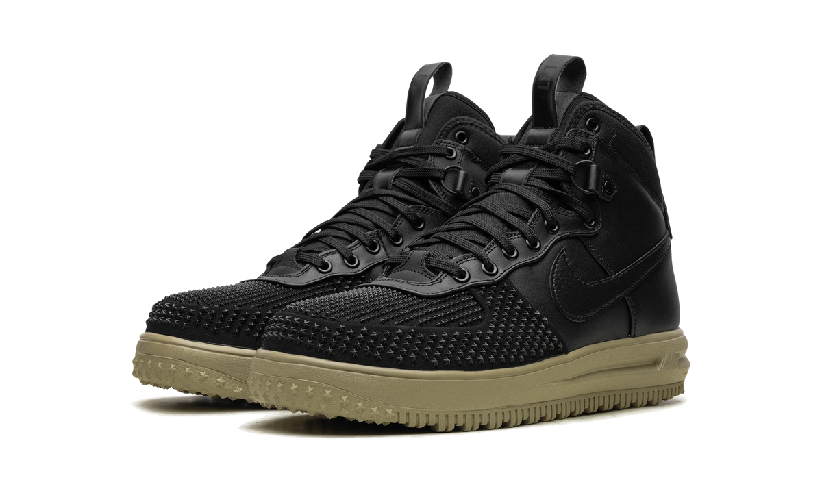 Overkicks - Nike Air Force 1 Duckboot Black Neutral Olive (DZ5320-001) - vista trasera