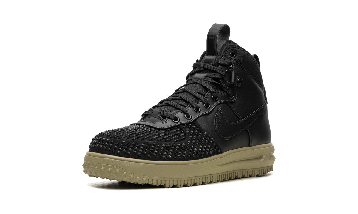 Overkicks - Nike Air Force 1 Duckboot Black Neutral Olive (DZ5320-001) - detalle suela