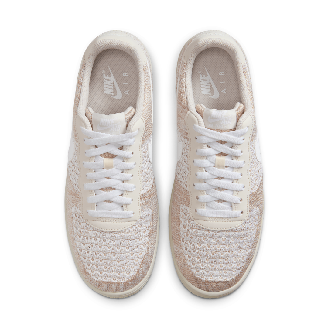 Overkicks - Nike Air Force 1 Flyknit 2.0 Light Bone (IB7675-001) - par completo