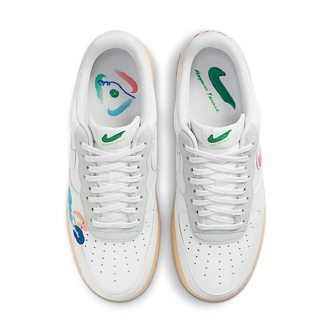 Overkicks - Nike Air Force 1 Flyleather Mayumi Yamase White (DB3598-100) - par completo