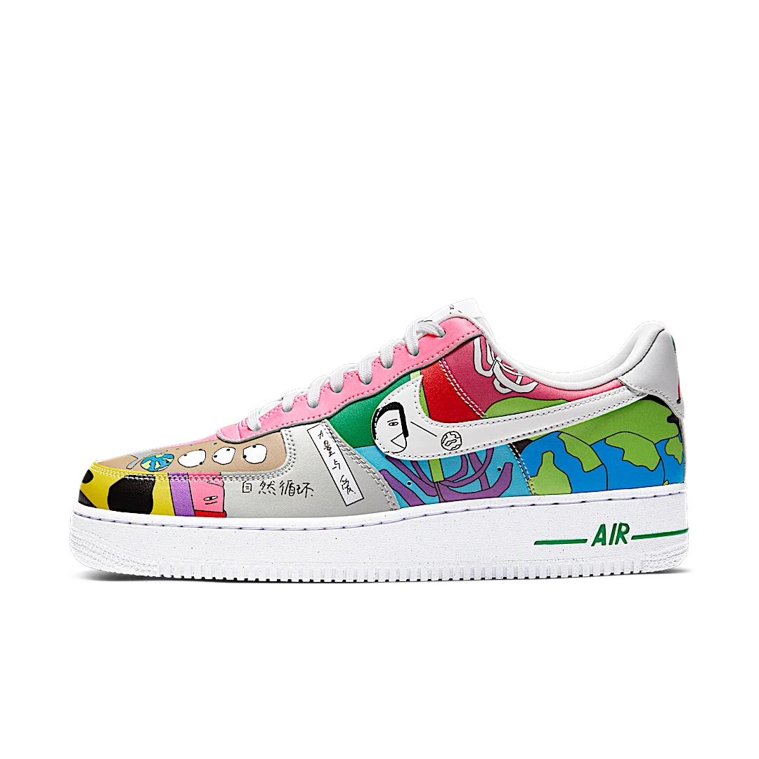 Overkicks - Nike Air Force 1 Flyleather Ruohan Wang (CZ3990-900) - vista lateral
