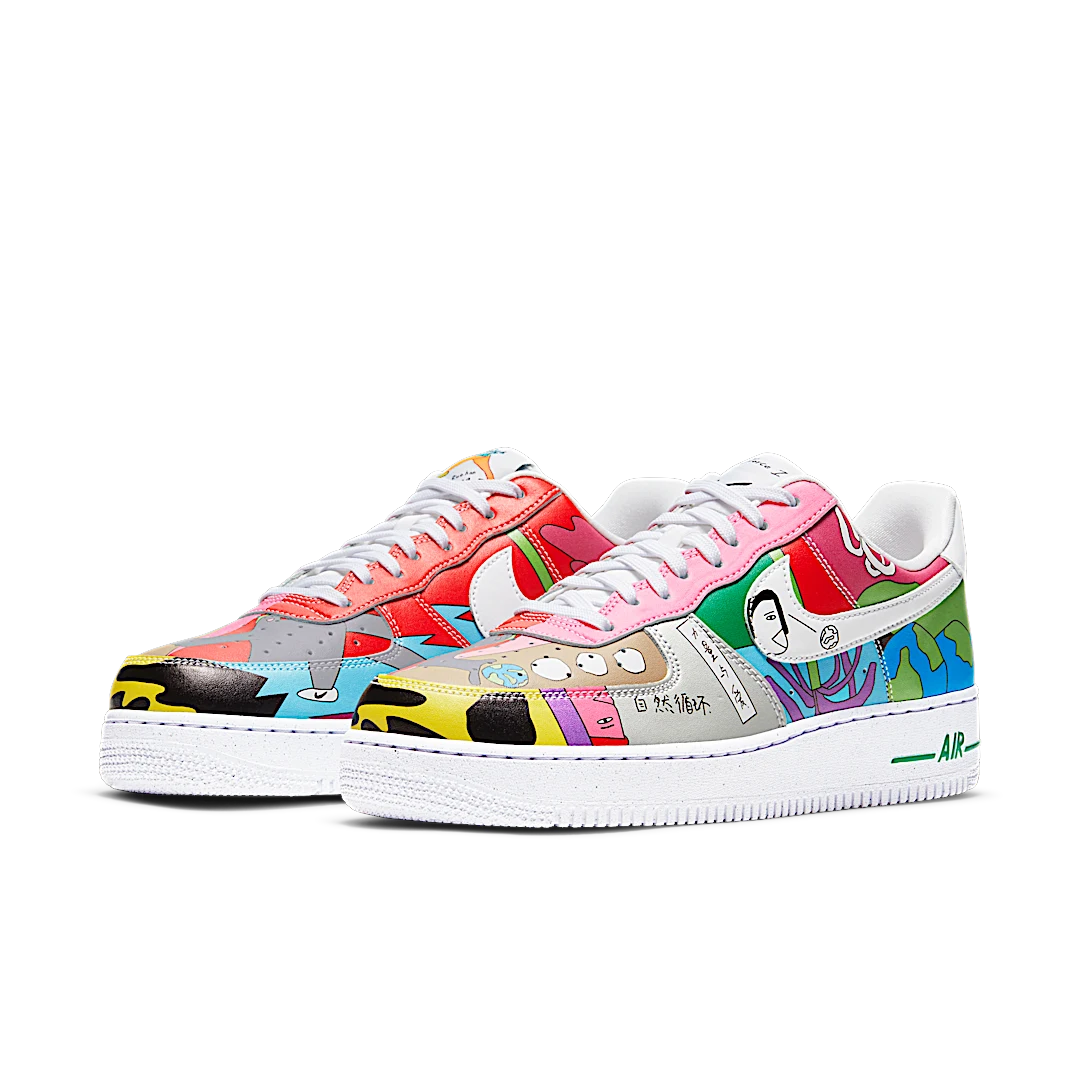 Overkicks - Nike Air Force 1 Flyleather Ruohan Wang (CZ3990-900) - vista trasera
