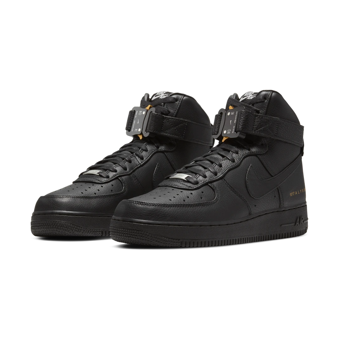 Overkicks - Nike Air Force 1 High 1017 ALYX 9SM Black (CQ4018-001) - vista trasera