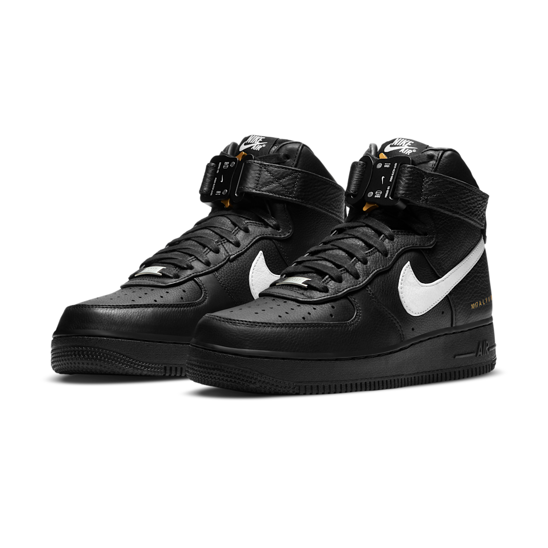 Overkicks - Nike Air Force 1 High 1017 ALYX 9SM Black White (CQ4018-002) - vista trasera