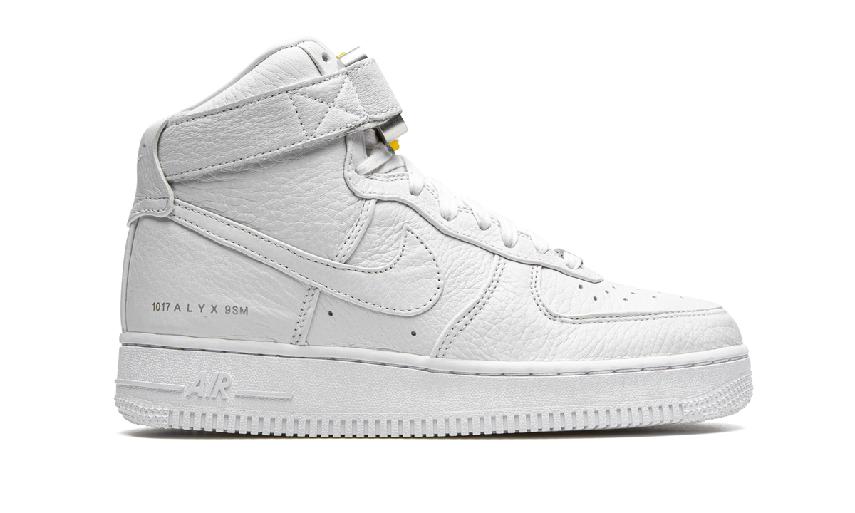 Overkicks - Nike Air Force 1 High 1017 ALYX 9SM White (CQ4018-100) - detalle talón