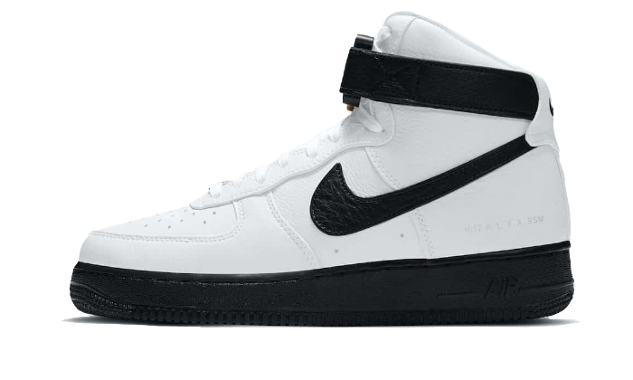 Overkicks - Nike Air Force 1 High 1017 ALYX 9SM White Black (CQ4018-101) - vista lateral