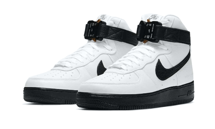 Overkicks - Nike Air Force 1 High 1017 ALYX 9SM White Black (CQ4018-101) - vista trasera