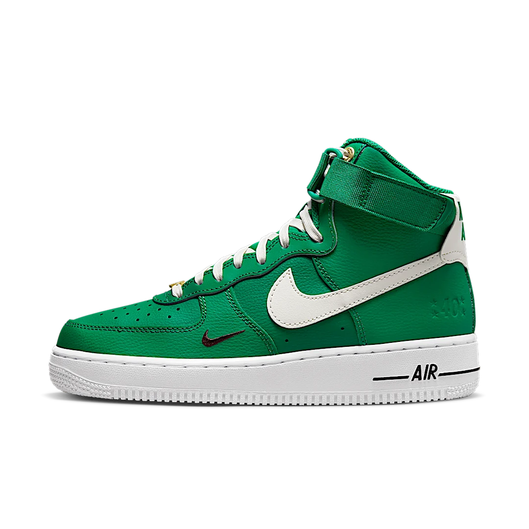 Overkicks - Nike Air Force 1 High 40th Anniversary Malachite (DQ7584-300) - vista lateral