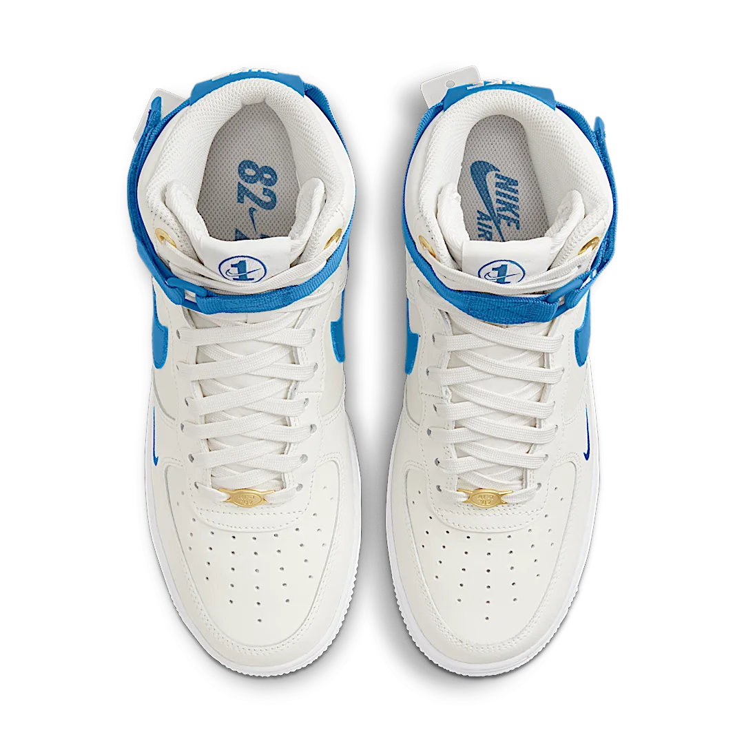 Overkicks - Nike Air Force 1 High 40th Anniversary Sail (DQ7584-100) - vista trasera
