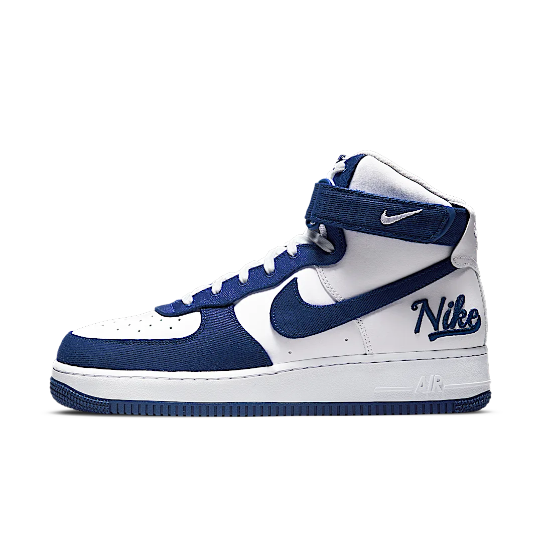 Overkicks - Nike Air Force 1 High EMB Dodgers (DC8168-100) - vista lateral