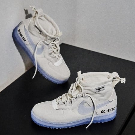 Overkicks - Nike Air Force 1 High Gore-Tex Phantom White (CQ7211-002) - vista superior