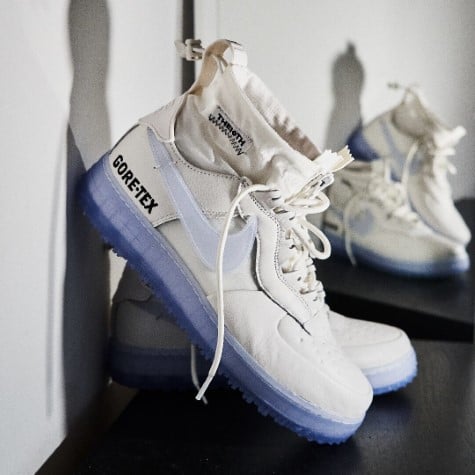 Overkicks - Nike Air Force 1 High Gore-Tex Phantom White (CQ7211-002) - detalle talón