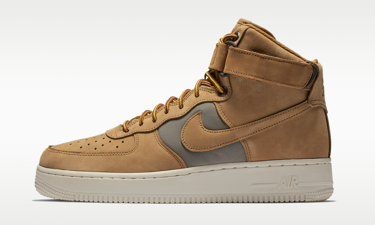 Overkicks - Nike Air Force 1 High Premier Beef and Broccoli Pack Wheat (52531) - vista lateral