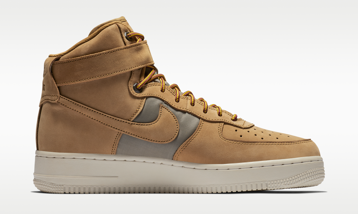 Overkicks - Nike Air Force 1 High Premier Beef and Broccoli Pack Wheat (52531) - detalle suela