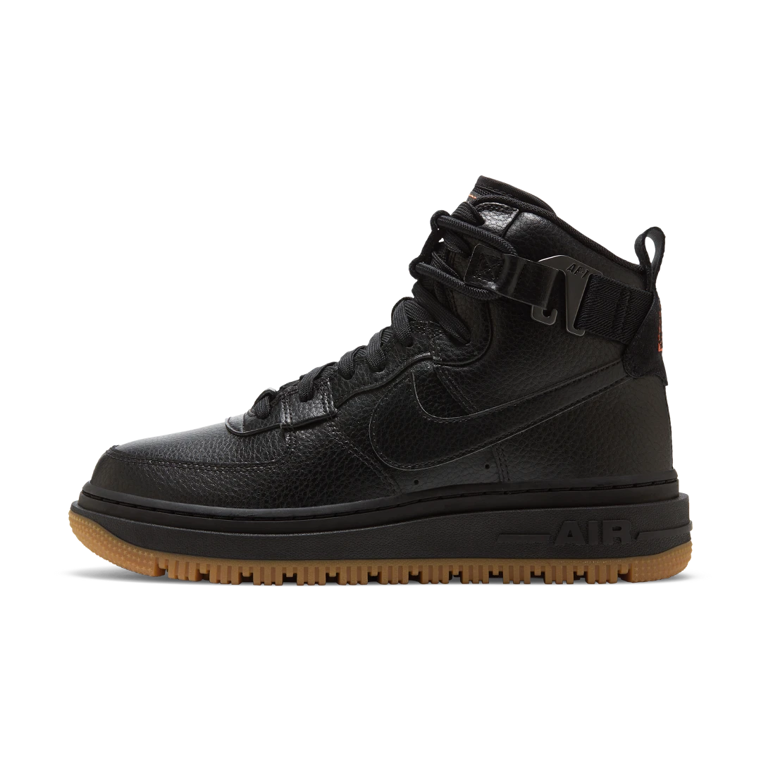 Overkicks - Nike Air Force 1 High Utility 2.0 Black Gum Orange (DC3584-001) - vista lateral