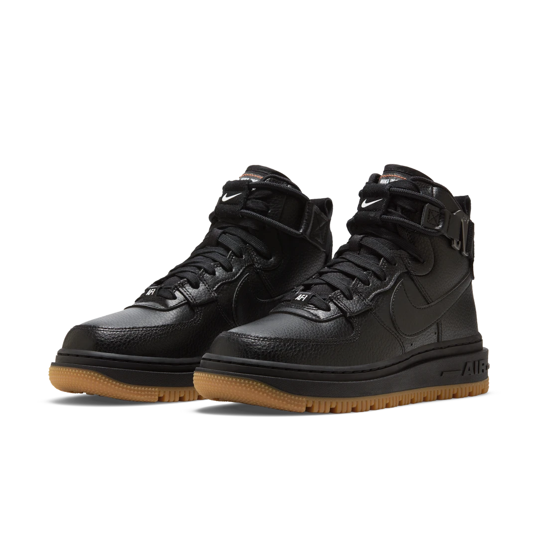 Overkicks - Nike Air Force 1 High Utility 2.0 Black Gum Orange (DC3584-001) - vista trasera