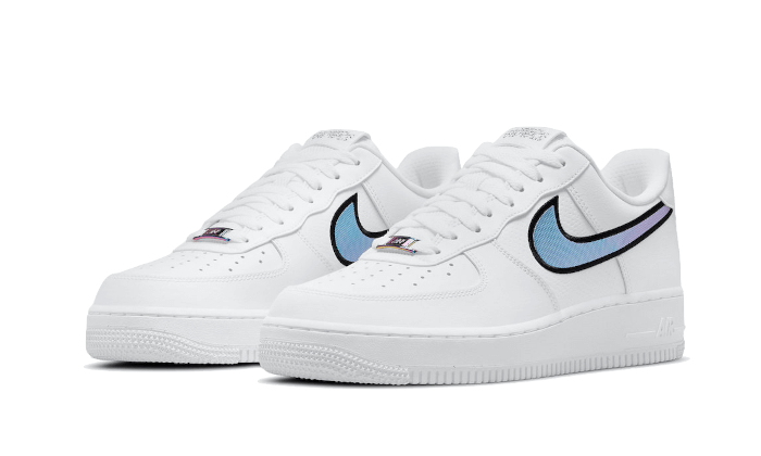 Overkicks - Nike Air Force 1 Iridescent Swoosh (DN4925-100) - vista trasera