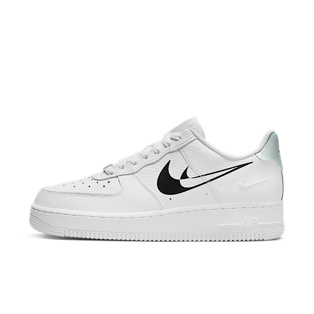 Overkicks - Nike Air Force 1 LO 07 Double Negative White Black (DV3455-100) - vista lateral