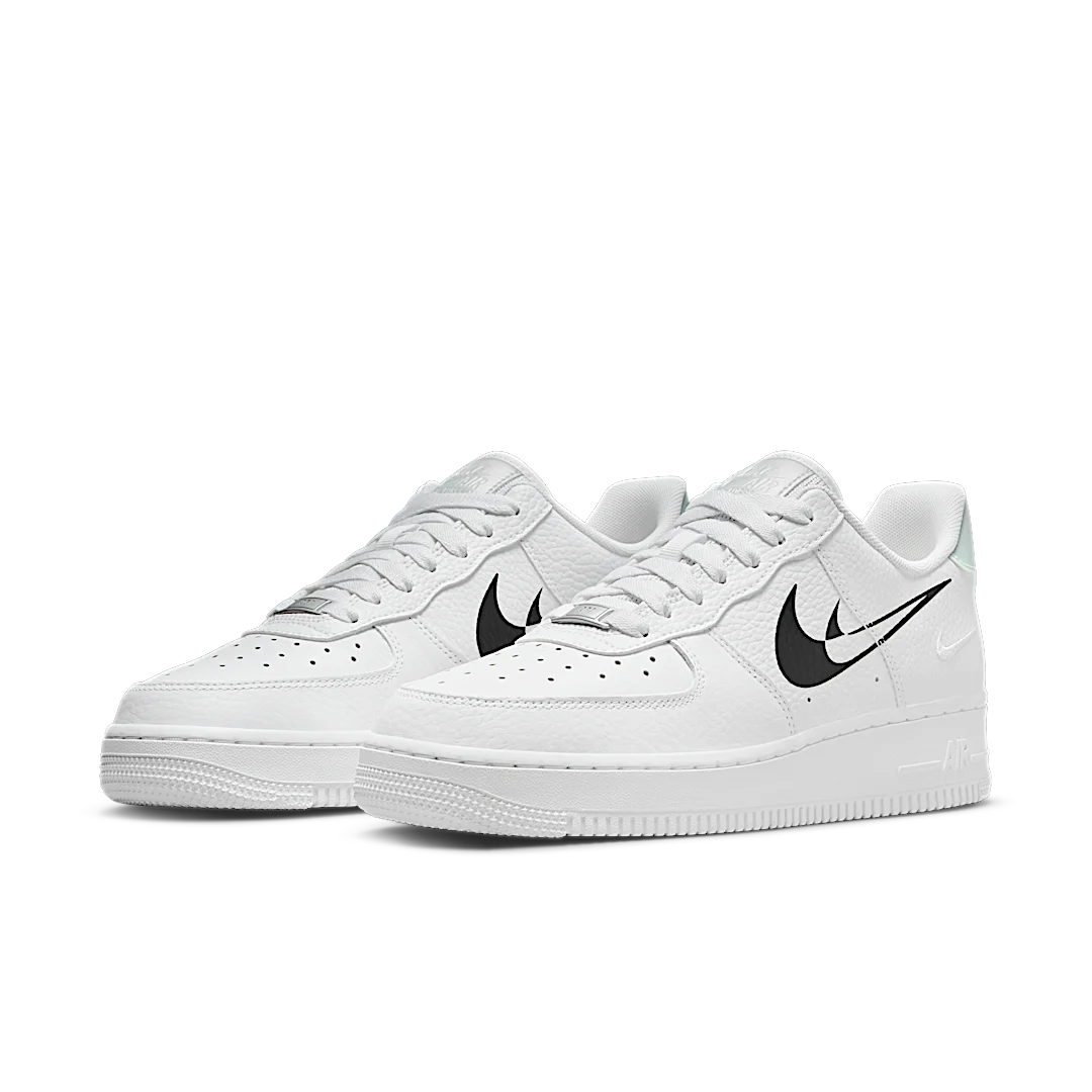 Overkicks - Nike Air Force 1 LO 07 Double Negative White Black (DV3455-100) - vista trasera
