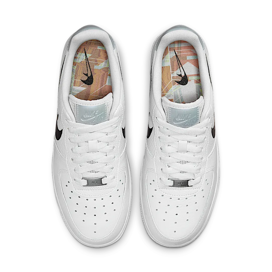 Overkicks - Nike Air Force 1 LO 07 Double Negative White Black (DV3455-100) - par completo