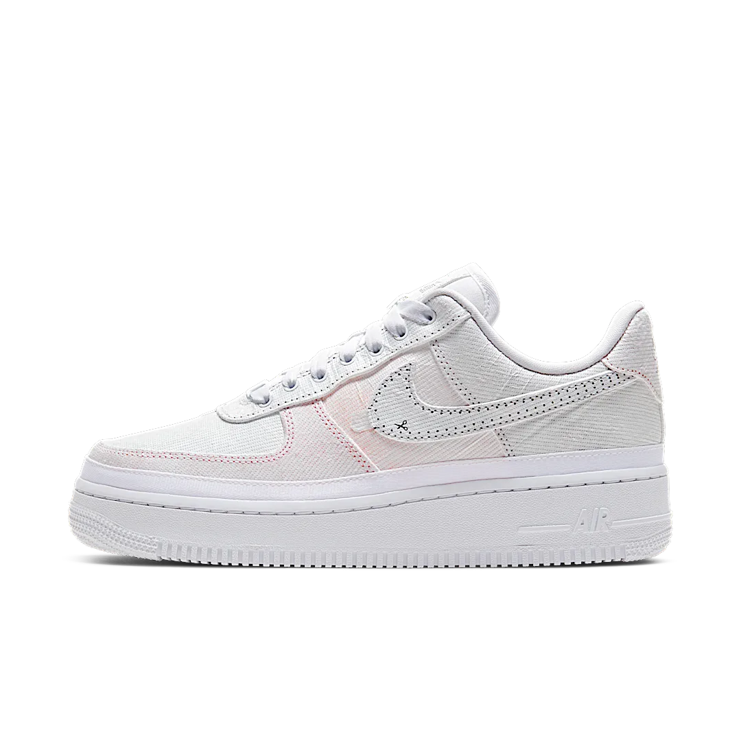 Overkicks - Nike Air Force 1 LX Reveal Black Swoosh (CJ1650-100) - vista lateral