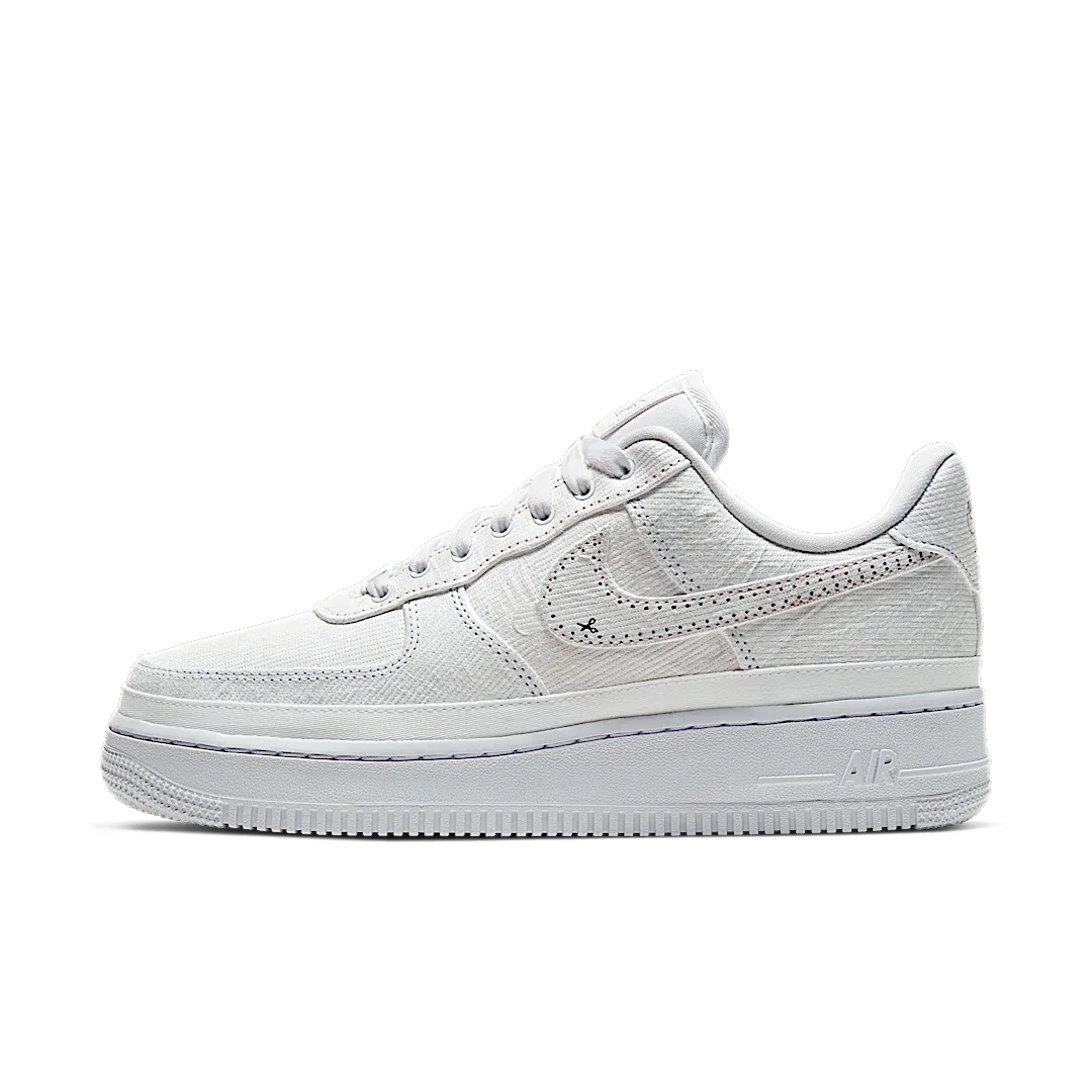Overkicks - Nike Air Force 1 LX Tear Away Red Swoosh (CJ1650-101) - vista lateral