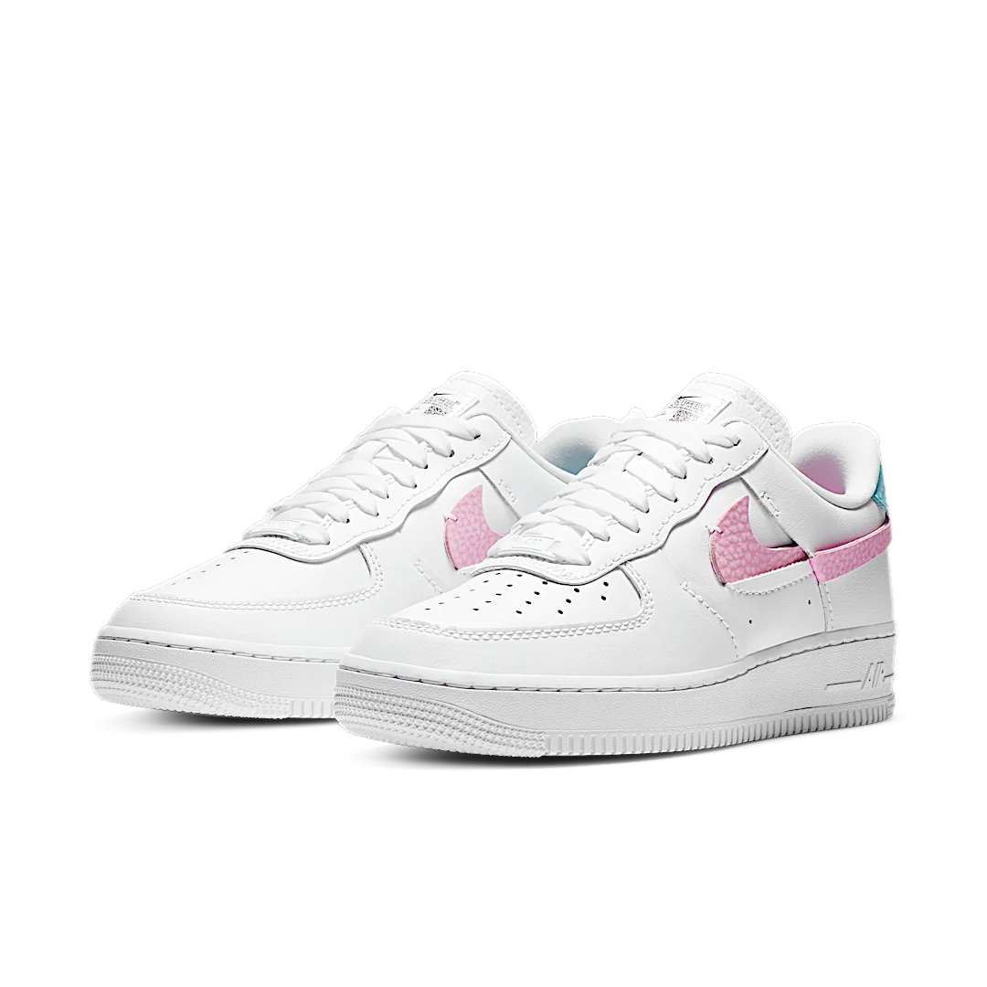 Overkicks - Nike Air Force 1 LXX White Pink Aqua (DC1164-101) - vista trasera