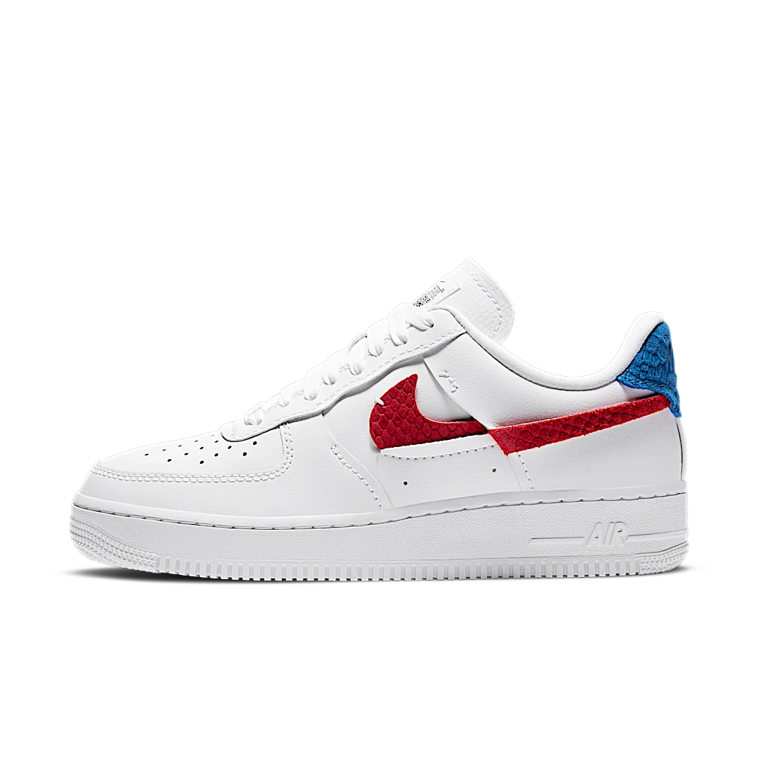 Overkicks - Nike Air Force 1 LXX White Red Royal (DC1164-100) - vista lateral