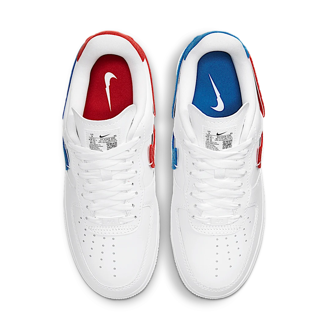Overkicks - Nike Air Force 1 LXX White Red Royal (DC1164-100) - par completo
